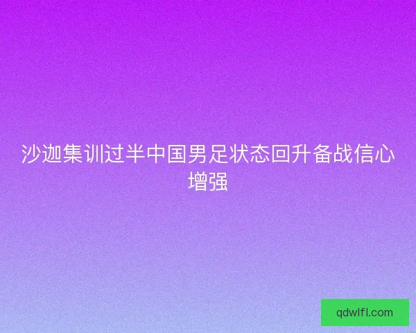 沙迦集训过半中国男足状态回升备战信心增强